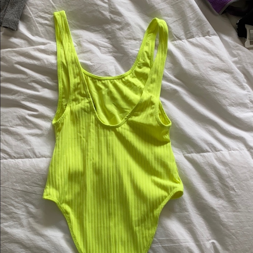 Neon green bodysuit